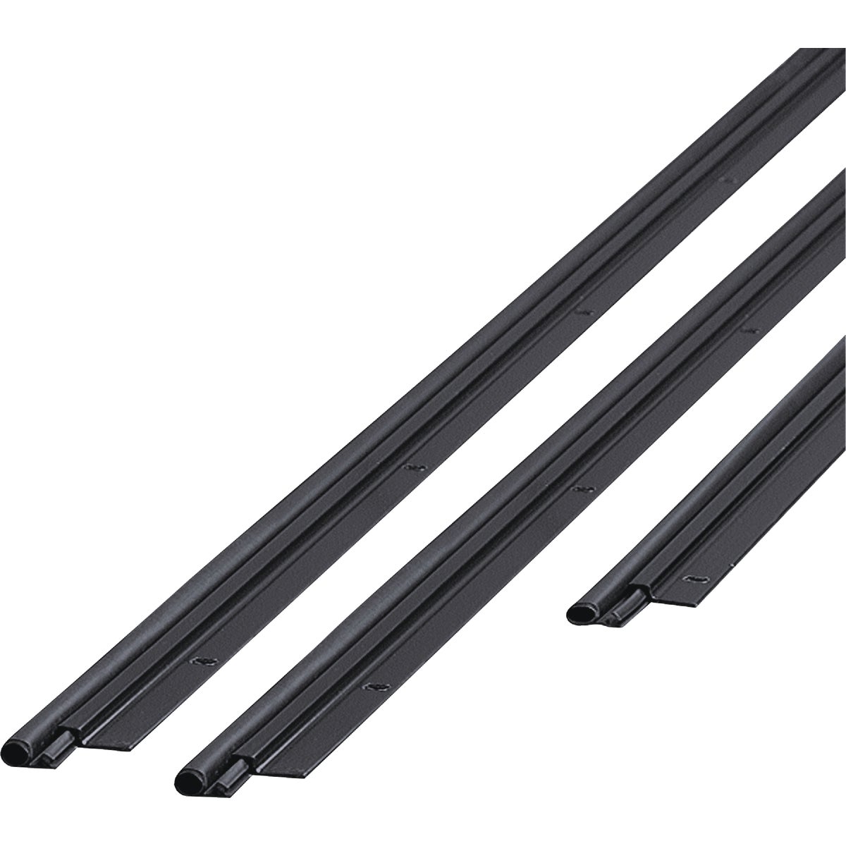 M-D Building Products 36 In. x 84 In. Black Flat-design Aluminum and Vinyl Screw-on Top and Sides Door Seal Kit