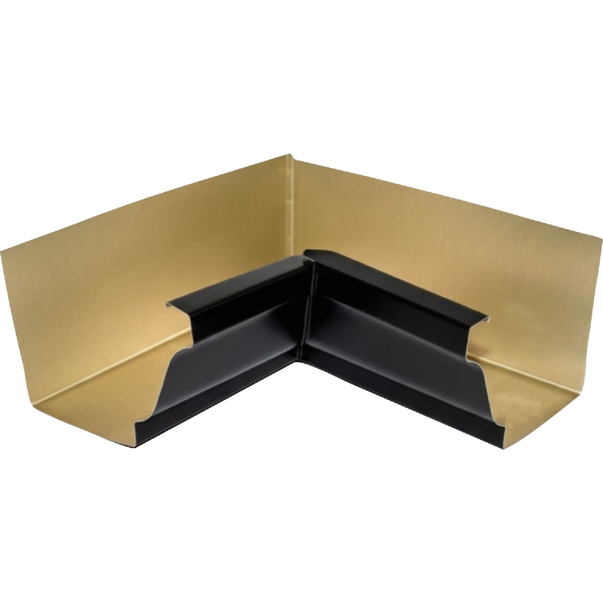 Spectra Metals 5 In. Aluminum Black Miter Gutter Inside Corner