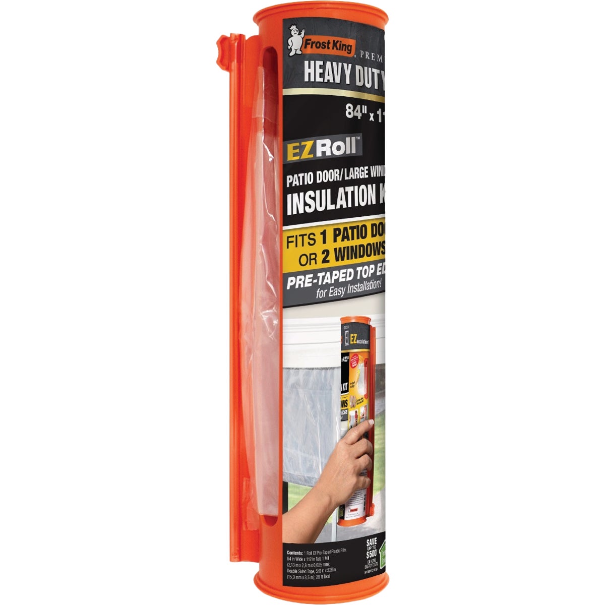 Frost King EZ Roll 84 In. x 112 In. Premium Shrink Patio Door Window Kit