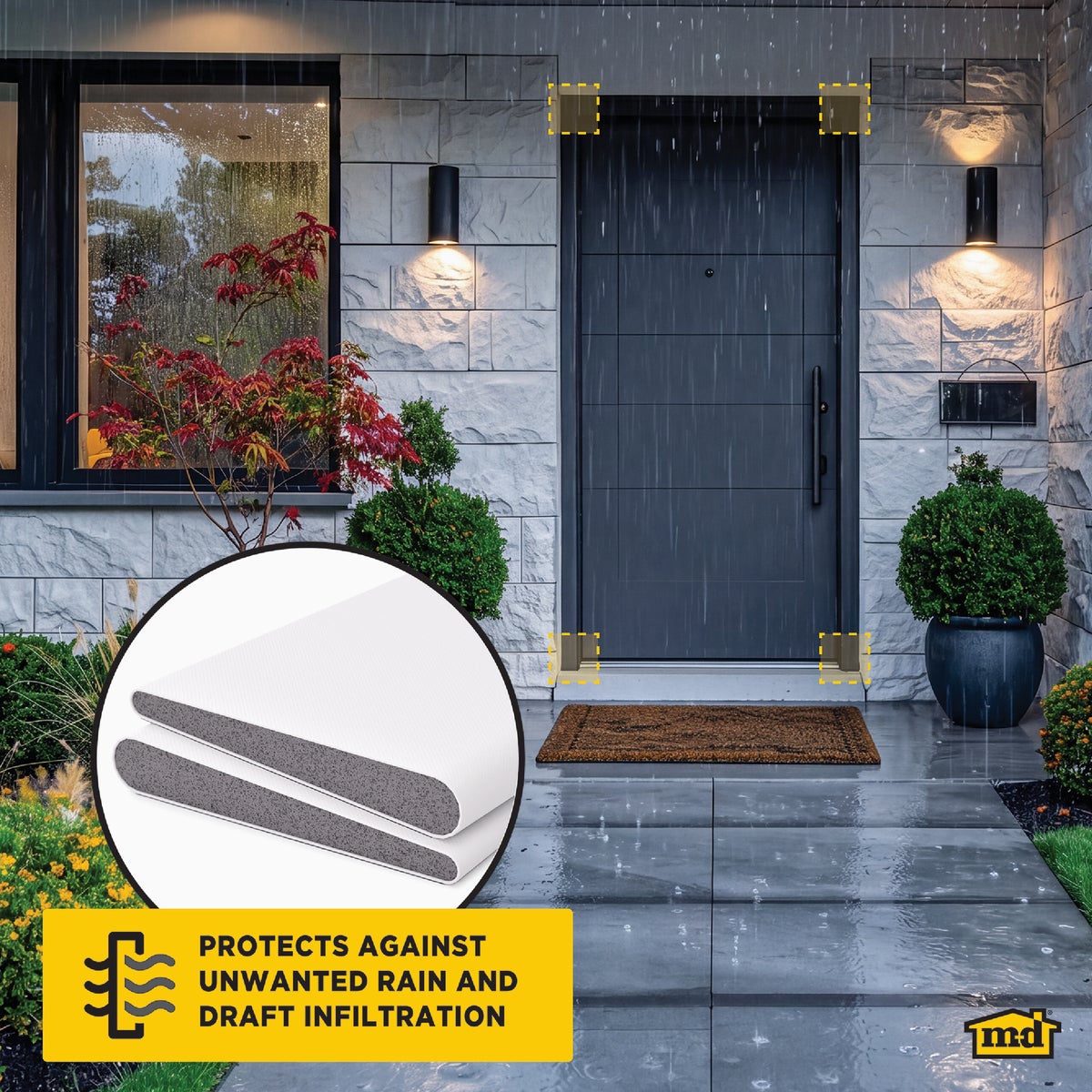 M-D Building Products White Door Corner Seal for Interior & Exterior Doors Image 6