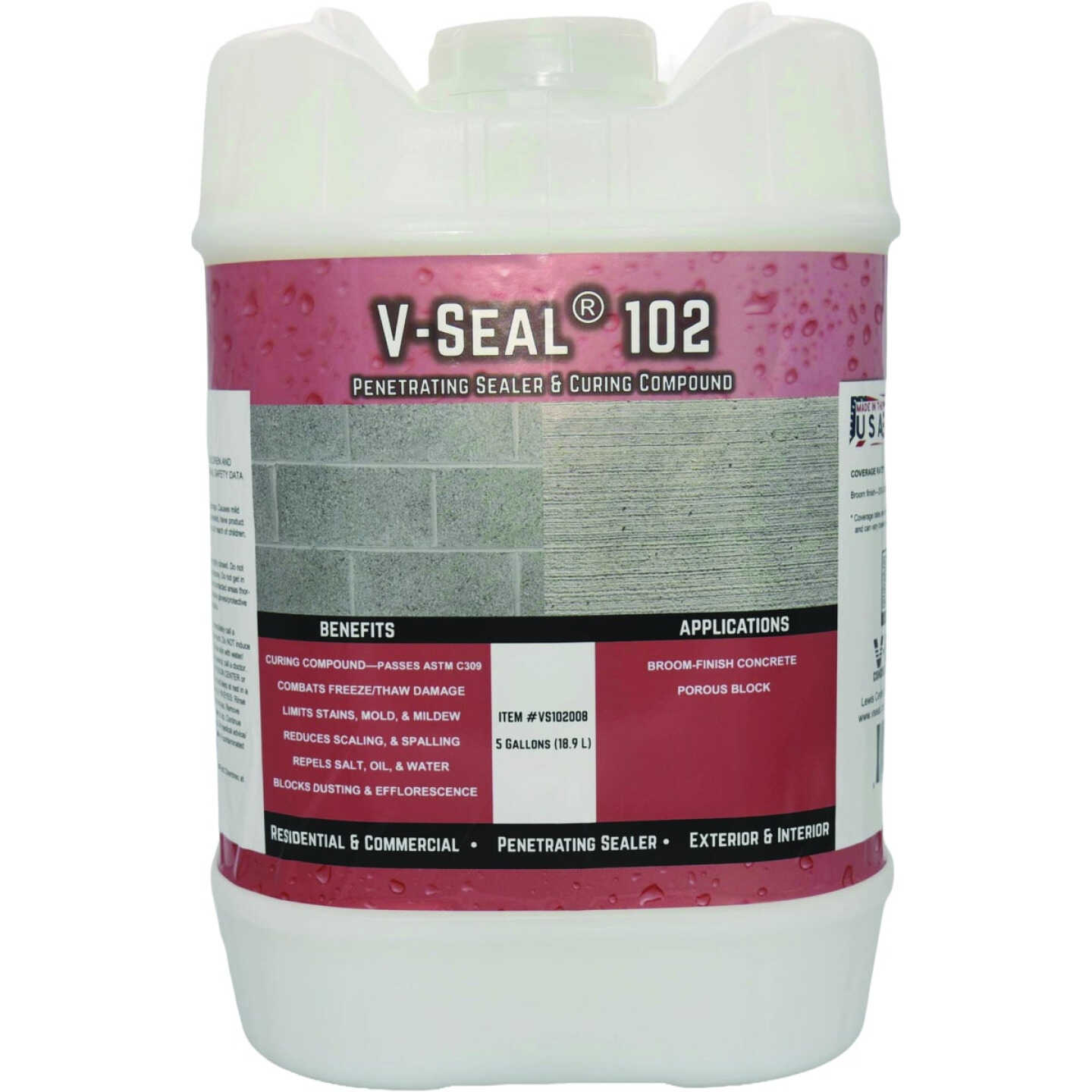 V-Seal 102 Penetrating Sealer & Curing Compound, 5 Gal. Image 1