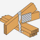 Simpson Strong-Tie 1.25 In. W x 12 In. L 18 ga Galvanized Steel Twist Strap Image 2
