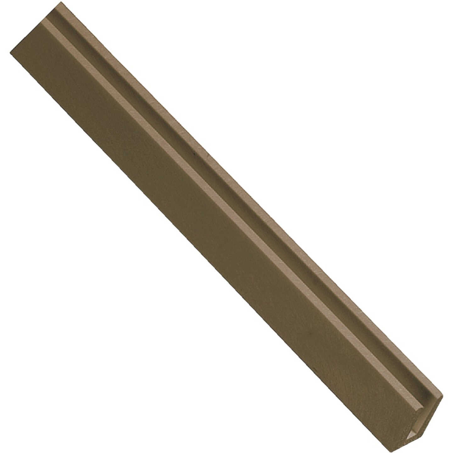 Deckorators 1-3/16 In W x 95-1/2 In L x 3/4 In D Dark Brown Vinyl Lattice U-Cap Image 1