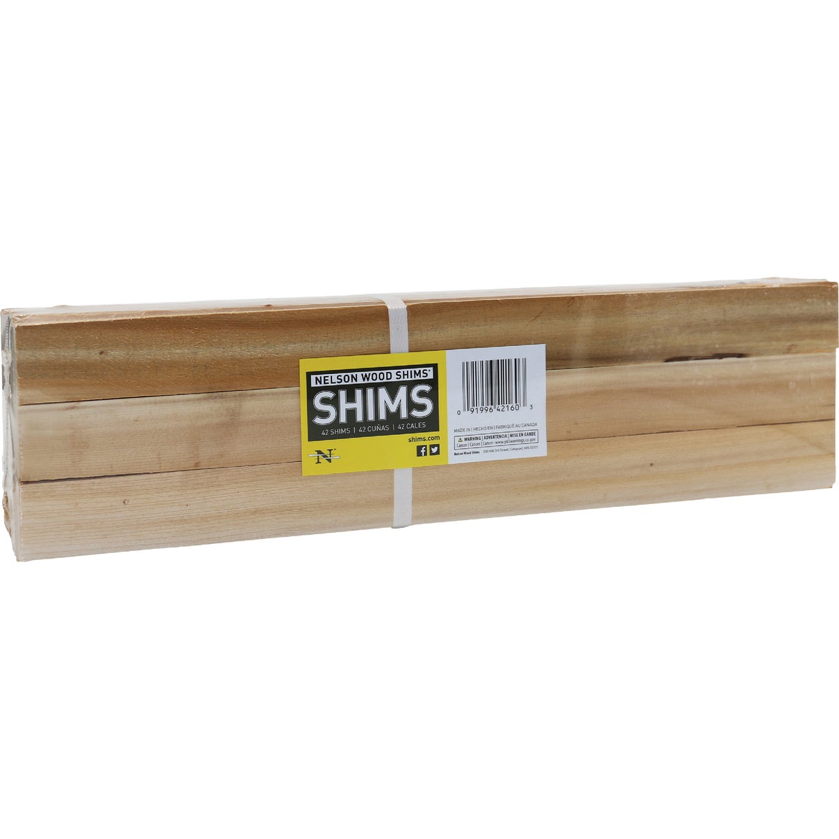 Nelson Wood Shims 16 In. L Cedar Contractor Shims (42-Count)