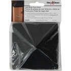 Deckorators 4 In. x 4 In. Metal Black Post Cap Image 3