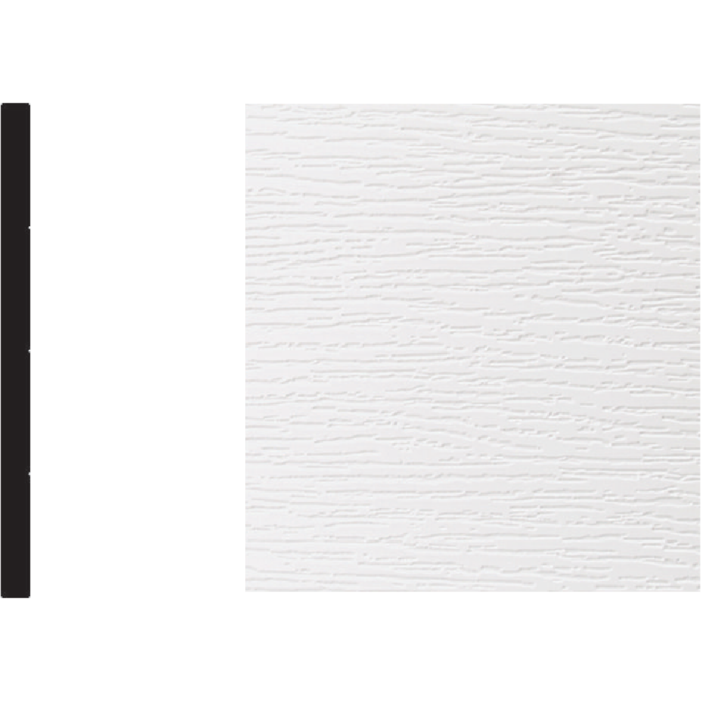 Royal 5/16 In. x 5-13/16 In. x 8 Ft. White PVC Flat Molding Image 1