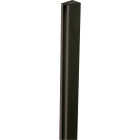 Deckorators 1-1/8 In W x 97 In L x 3/4 In D Black Vinyl Lattice U-Cap Image 1