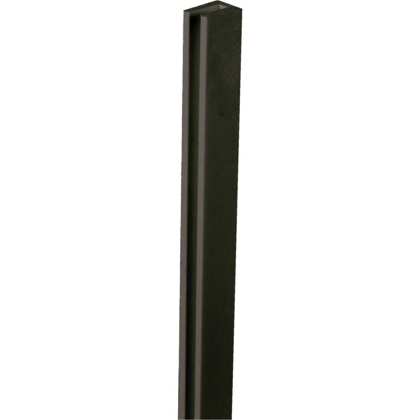Deckorators 1-1/8 In W x 97 In L x 3/4 In D Black Vinyl Lattice U-Cap Image 1