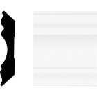 House of Fara 5/8 In. W. x 3-1/8 In. H. x 8 Ft. L. White MDF Colonial Crown Molding Image 1