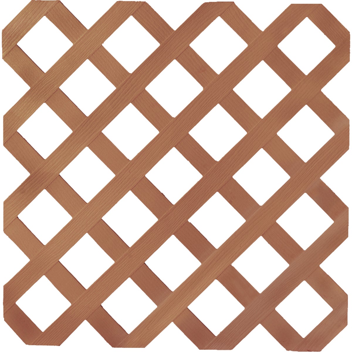 Deckorators 4 Ft. W x 8 Ft. L x 1/8 In. Thick Redwood Vinyl Lattice Panel