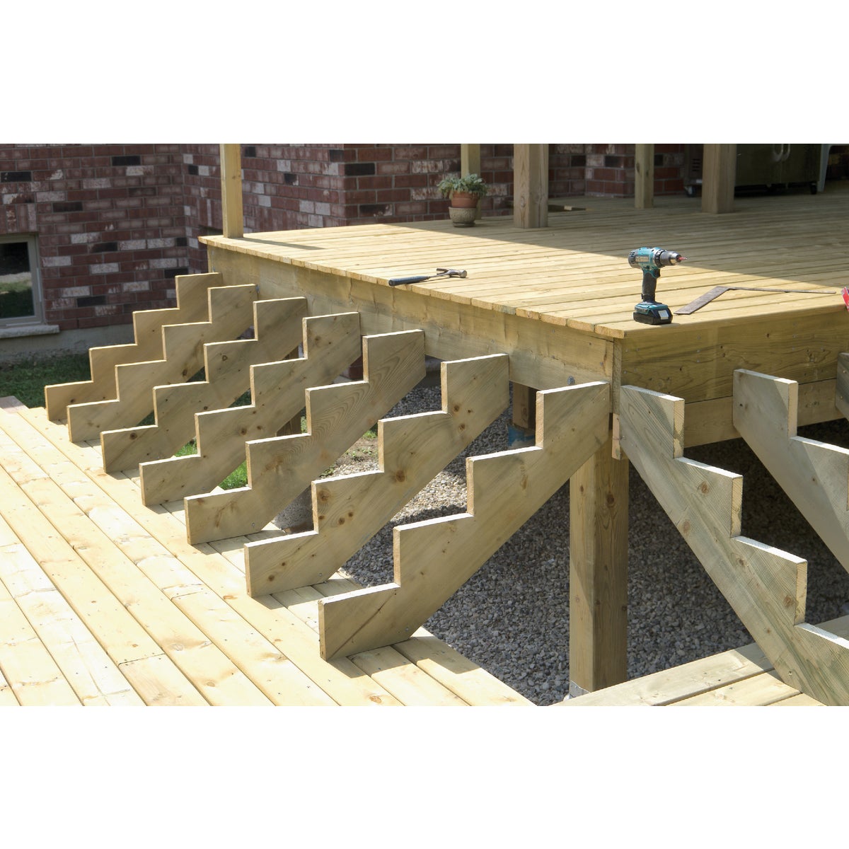 Kitzmans 4-Step Pressure Treated Precut Stair Stringer Image 2