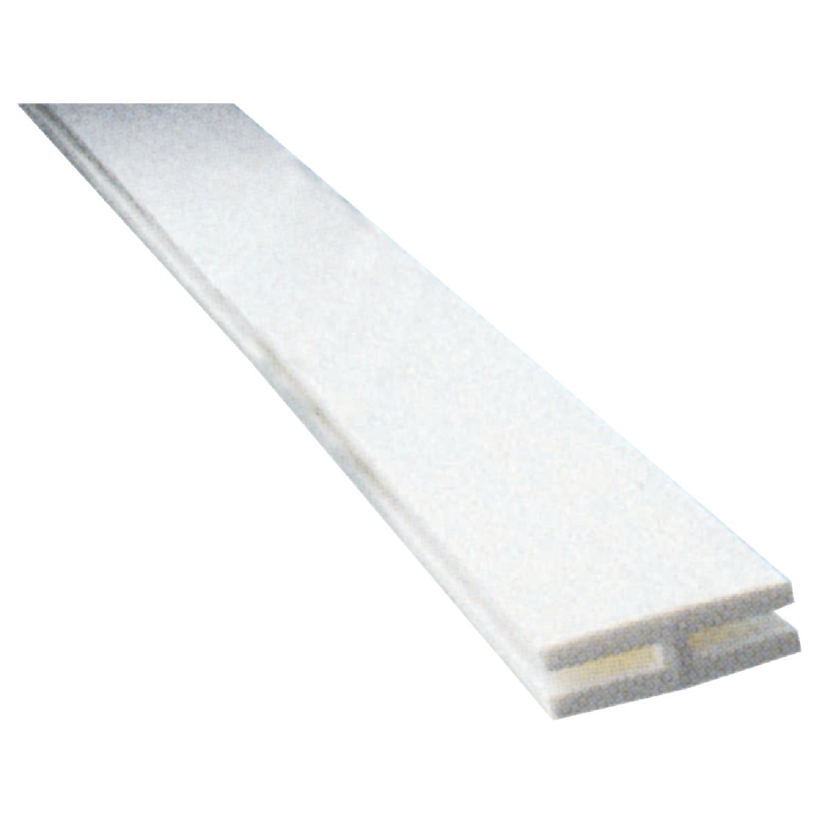 Deckorators 2-1/8 In W x 95-1/2 In L x 3/4 D White Vinyl Panel H-Divider Image 1