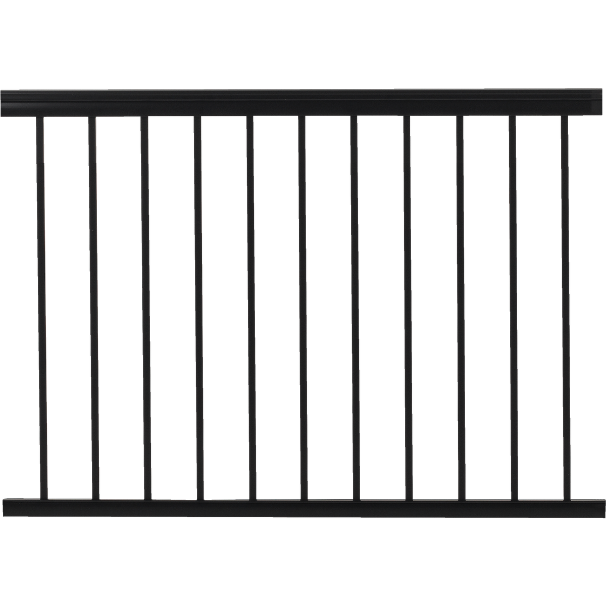 Gilpin Summit 36 In. H. x 4 Ft. L. Black Aluminum Railing