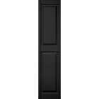 Builders Edge 15 in. x 63 in. Black Panel Shutter, (2-Pack) Image 1