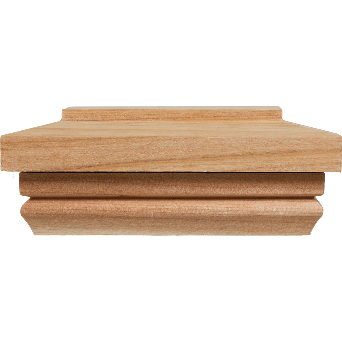 Deckorators 4 In. x 4 In. Cedar Hatteras Flat Top Post Cap Image 2