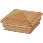 Deckorators 4 In. x 4 In. Cedar Press-On Post Cap Image 1