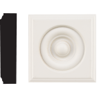 House of Fara 7/8 In. x 3-1/2 In. Primed MDF Rosette Image 1