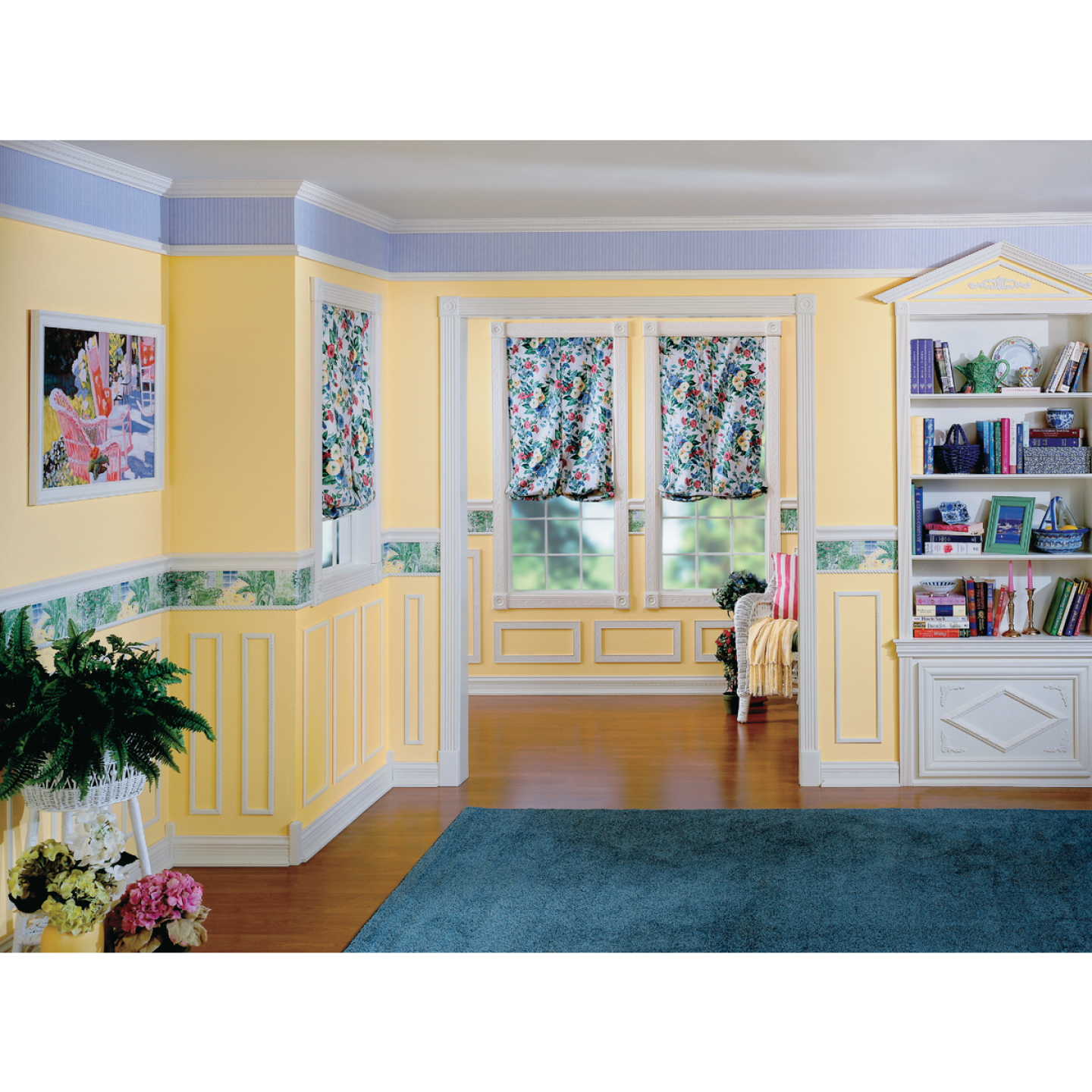 House of Fara 7/8 In. x 3-1/2 In. Primed MDF Rosette Image 2