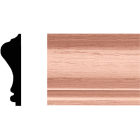 House of Fara 3/4 In. W. x 2-5/8 In. H. x 8 Ft. L. Solid Oak Colonial Chair Rail Molding Image 1