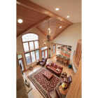 House of Fara 7/8 In. x 3-1/4 In. Unfinished Oak Rosette Block Image 3