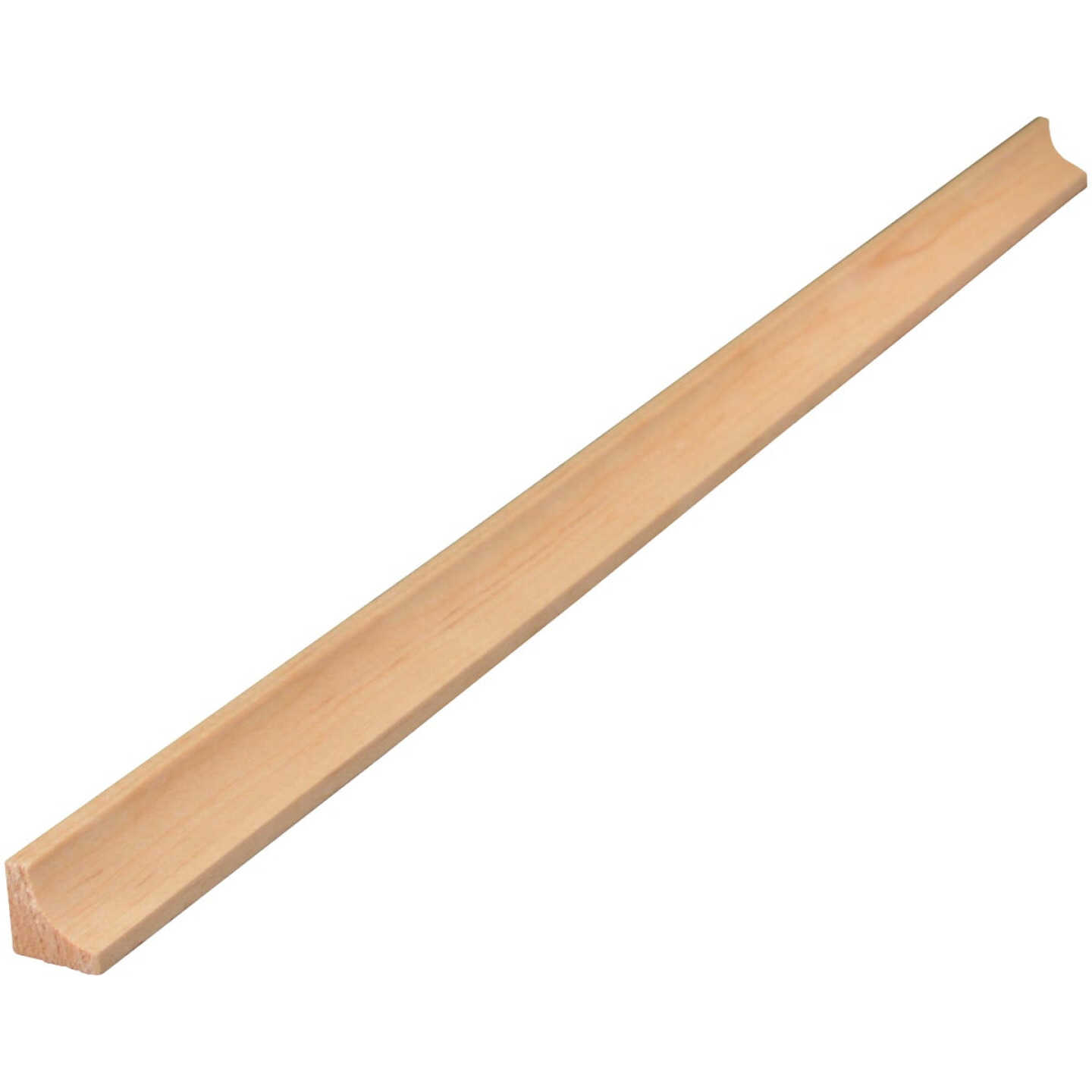 Alexandria Moulding 11/16 In. W. x 11/16 In. H. x 8 Ft. L. Solid Pine Cove Molding Image 1