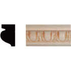 House of Fara 15/32 In. x 21/32 In. x 8 Ft. Hardwood Embossed Decorative Egg & Dart Detail Molding Image 1