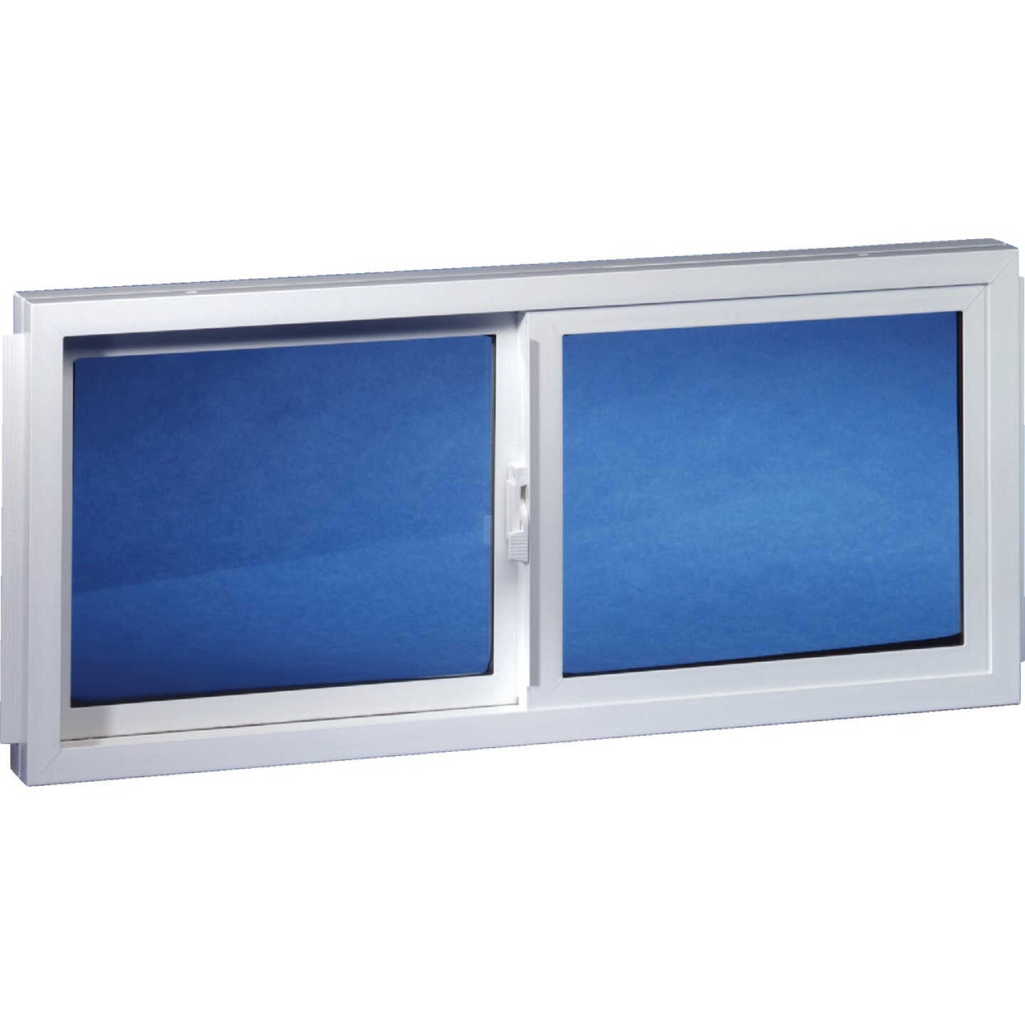 Duo-Corp. 31.875 In. W. x 23.5 In. H White Vinyl Double Slide Basement Window Image 2