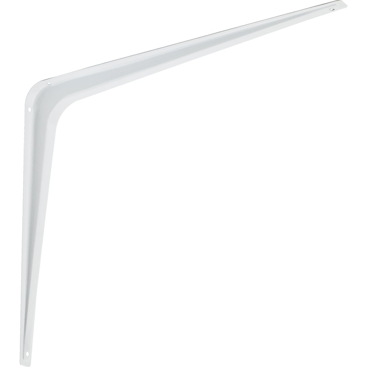 National Hardware 12 In. D. x 14 In. H. White Steel Shelf Bracket Image 1