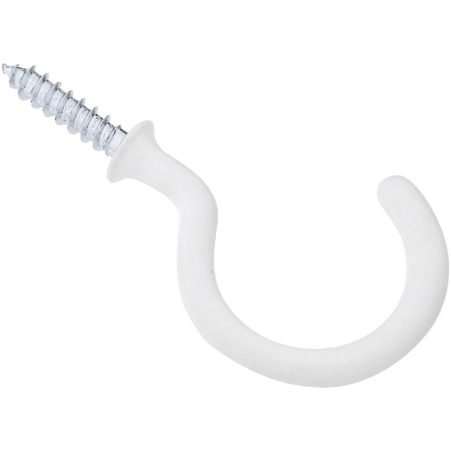 National Hardware 1-1/2 In. White Vinyl Cup Hook (2 Count) Image 1