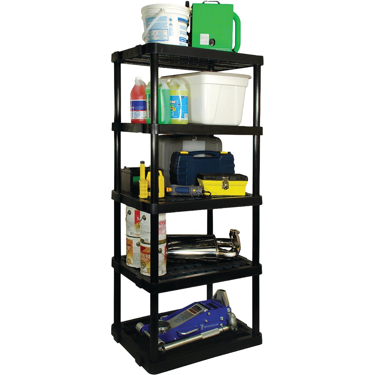 Gracious Living 5 Shelf Extra Large Heavy Duty Black Ventilated Unit Image 2