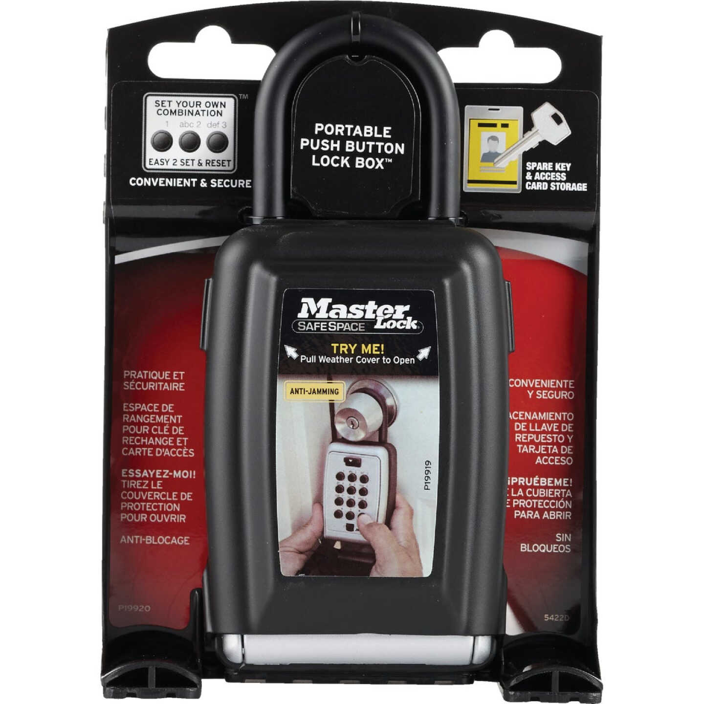 Master Lock Portable Push Button 5 Key Safe Image 2
