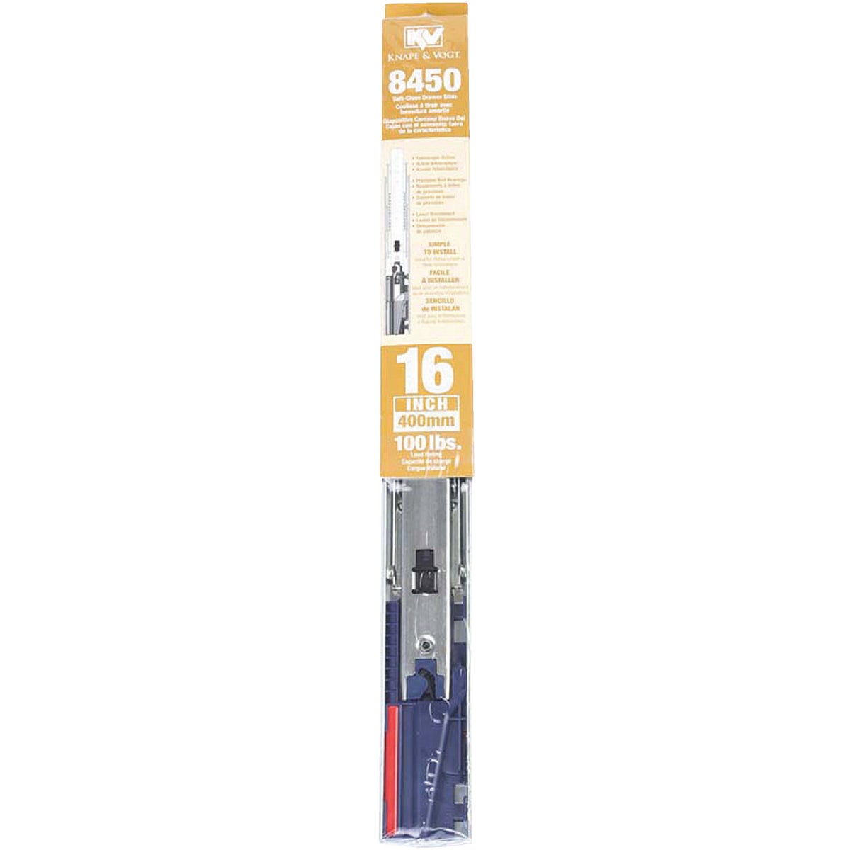 Knape & Vogt 18" Side Steel Drawer Slide (1-Pair) Image 2