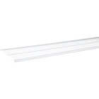 Organized Living FreedomRail 4 Ft. W. x 16 in. D Profile Ventilated Closet Shelf, White Image 2