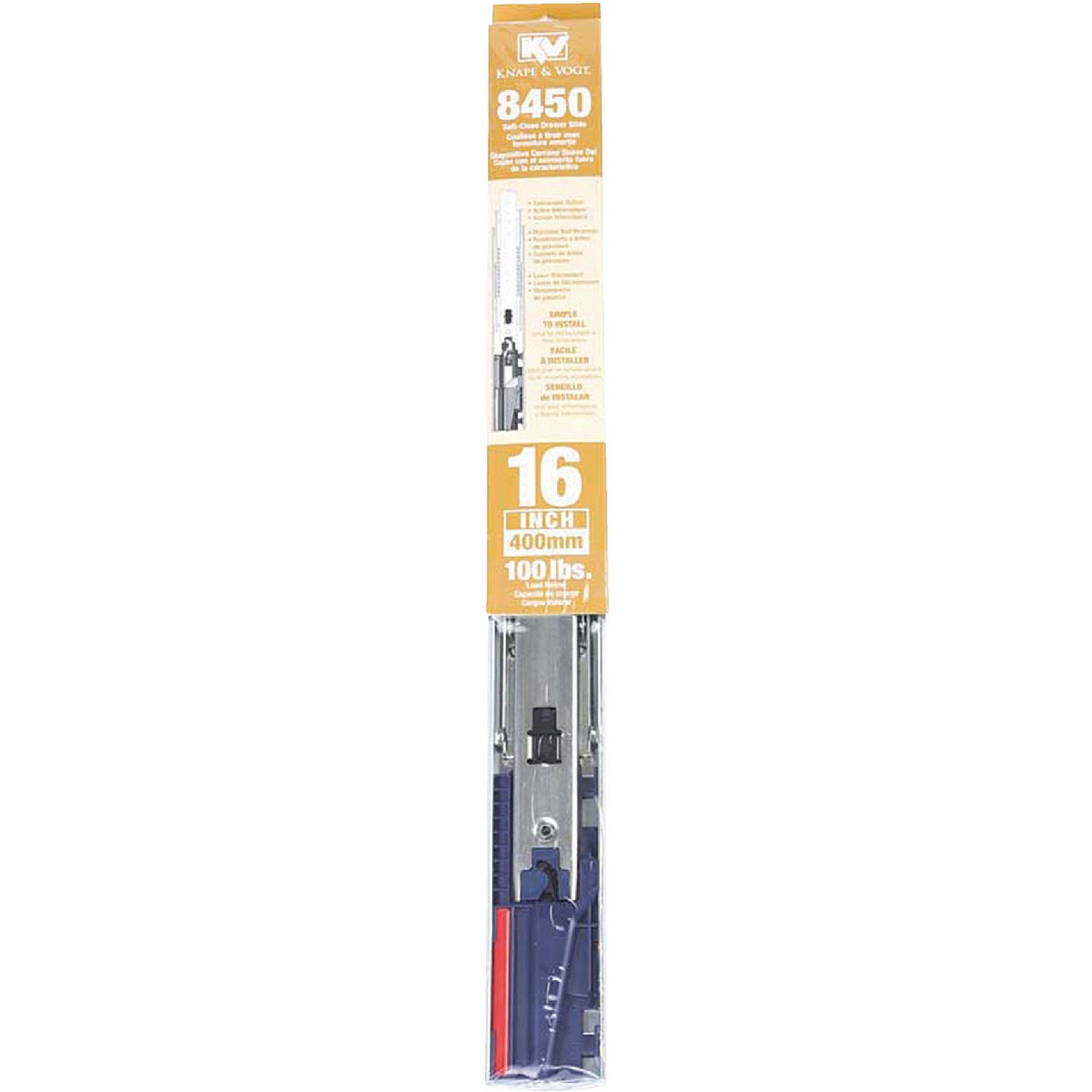 Knape & Vogt 22" Side Steel Drawer Slide (1-Pair) Image 2