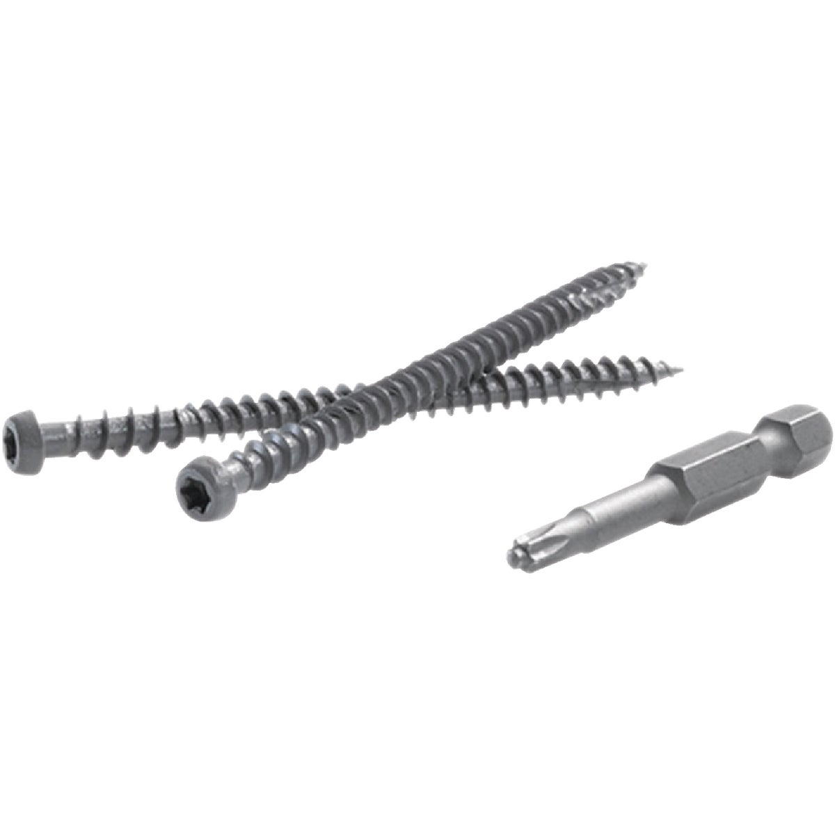 Fastenmaster TrapEase #10 x 2-1/2 In. Gray Ultimate Composite Deck Screw (350-Count Pail) Image 2