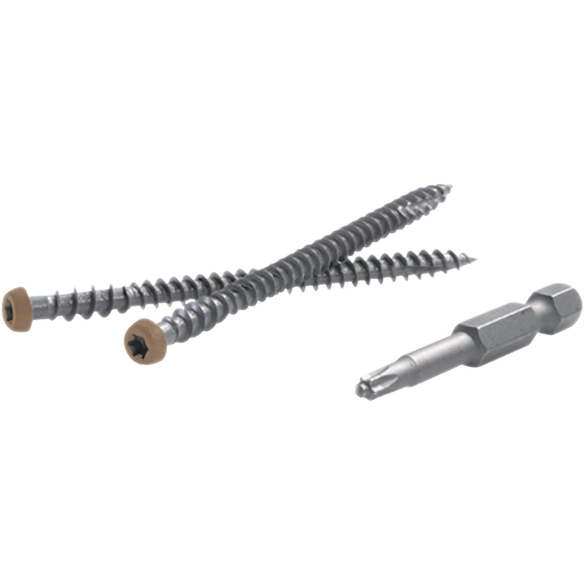 Fastenmaster TrapEase #10 x 2-1/2 In. Brown Ultimate Composite Deck Screw (350-Count Pail) Image 6