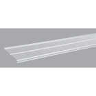 Organized Living FreedomRail 8 Ft. W. x 16 in. D Profile Ventilated Closet Shelf, White Image 1