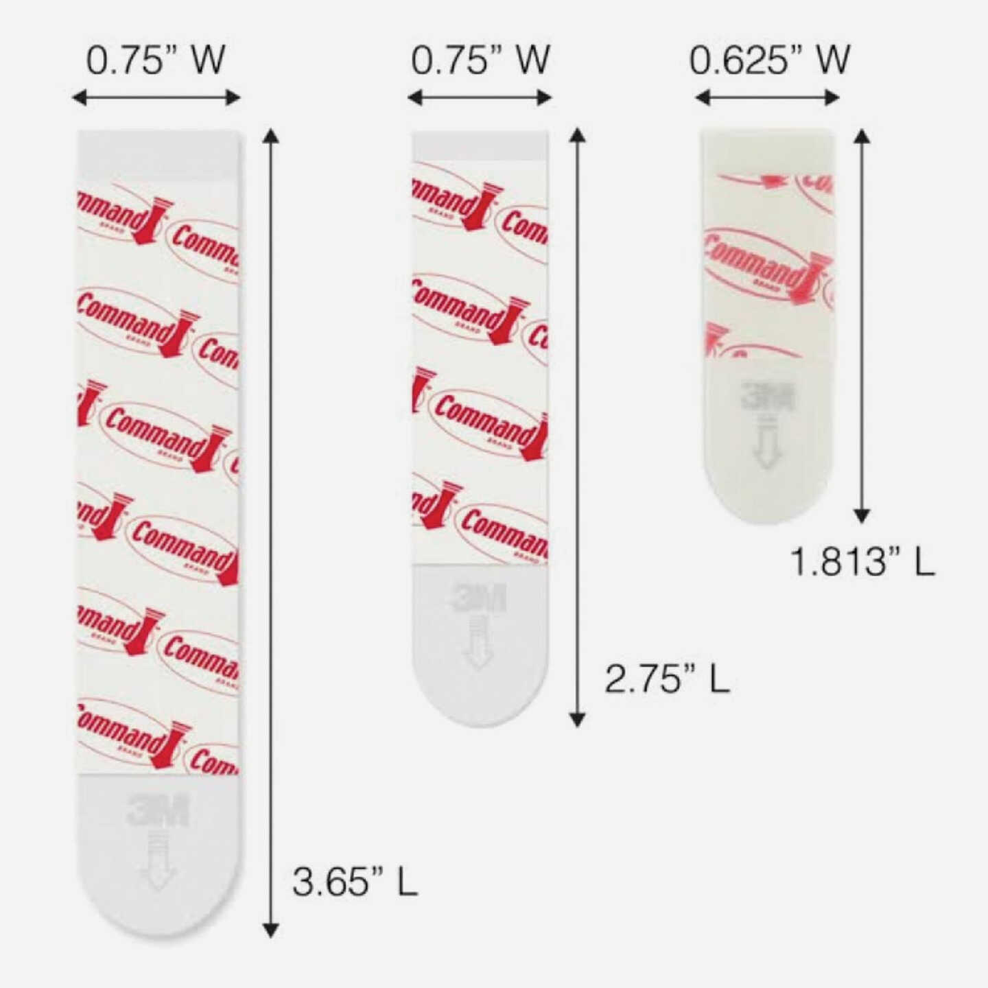 Command Small Adhesive Strip, White, 20 Strips Image 6