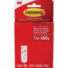 Command Small Adhesive Strip, White, 20 Strips Image 1