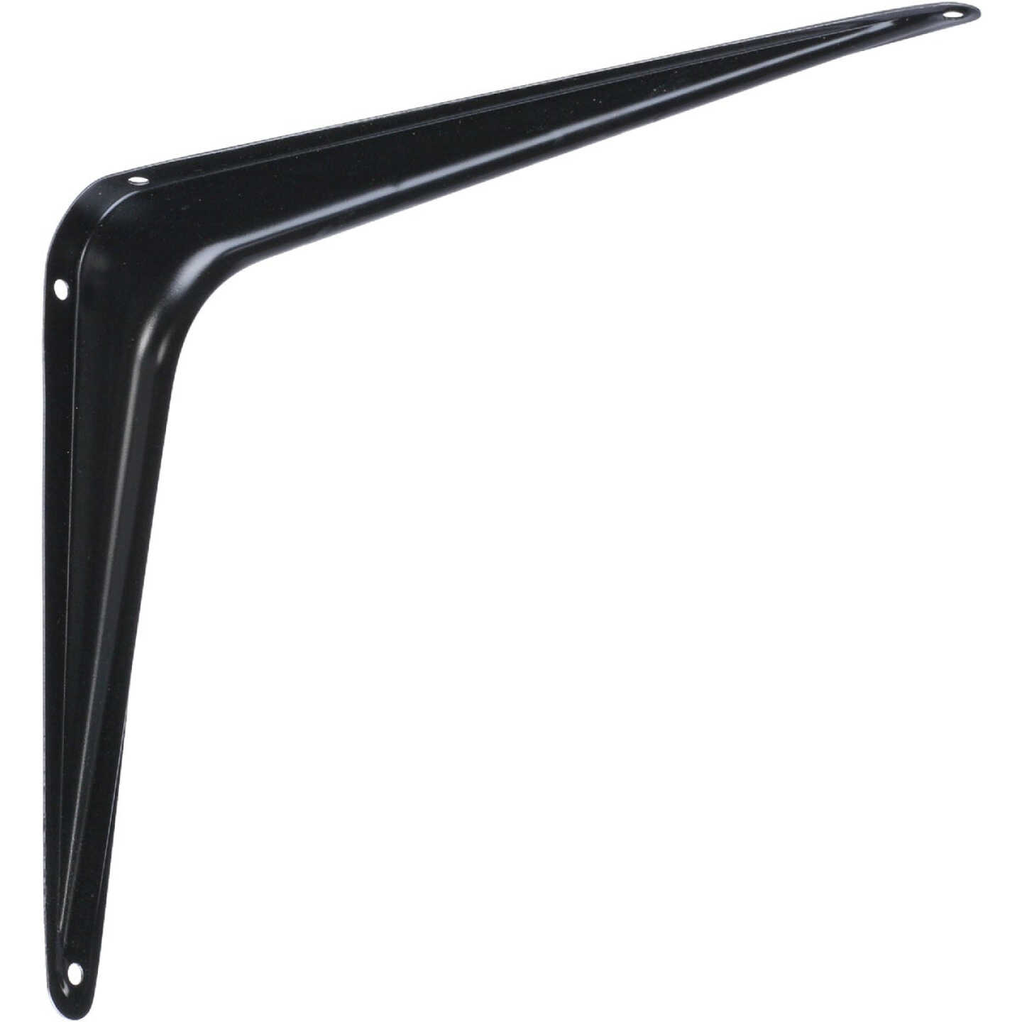 National Hardware 8 In. D. x 10 In. H. Black Steel Shelf Bracket Image 1