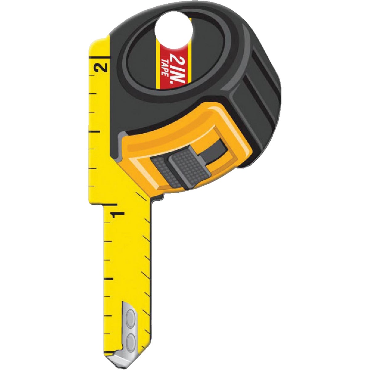 Lucky Line Tape Measure Design Decorative House Key, KW11 