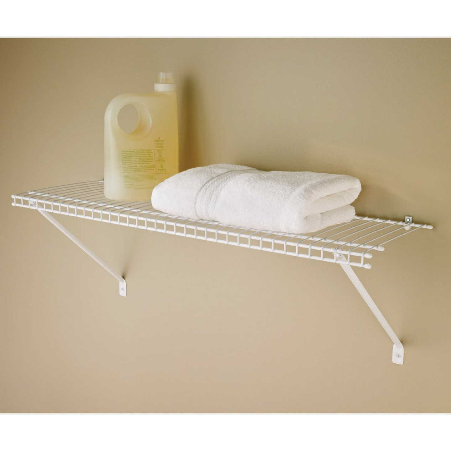 ClosetMaid 2 Ft. W. x 12 In. D Ventilated Shelf Kit, White Image 3
