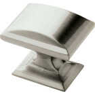 Amerock Candler Rectangle Satin Nickel Cabinet Knob Image 1