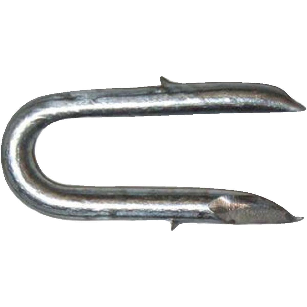 PrimeSource 1-1/4 In. 8 ga Single Barb Galvanized Fence Staple (90-Count, 1 Lb.)