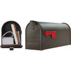 Gibraltar Elite T1 Bronze Steel Rural Post Mount Mailbox Image 1