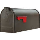 Gibraltar Elite T1 Bronze Steel Rural Post Mount Mailbox Image 2