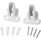 ClosetMaid SuperSlide White Resin Wire Shelf End Bracket (2-Pack) Image 1
