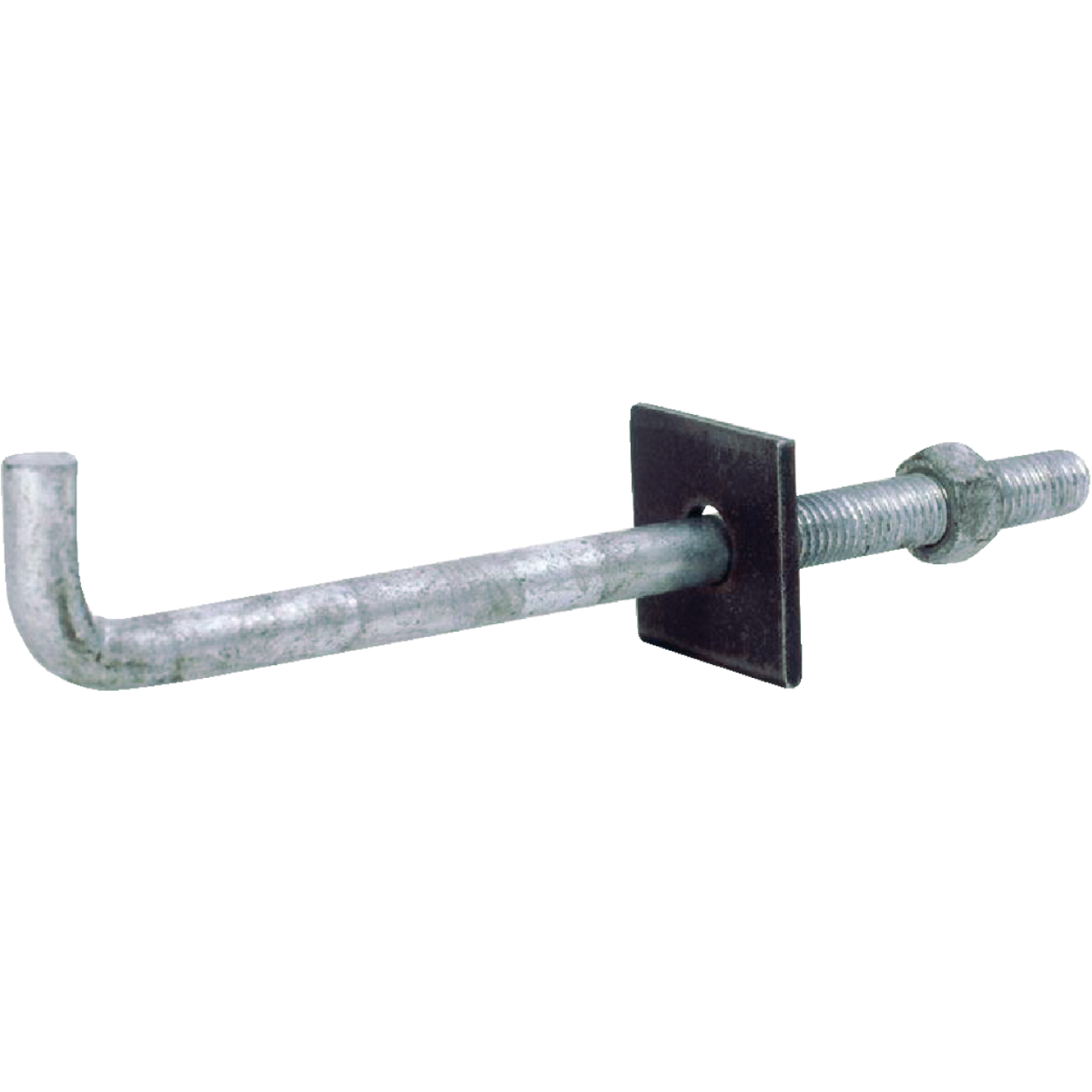 Grip-Rite 5/8 In. X 10 In. Galvanized Anchor Bolt with Nut & Square Washer (25-Count) Image 1