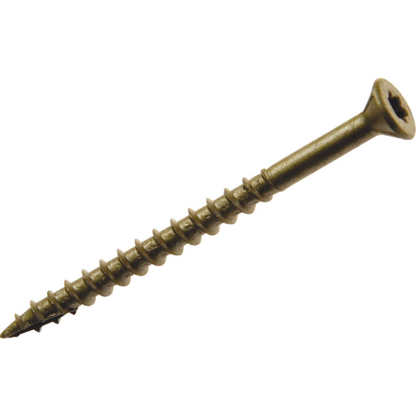 Do it Best PrimeGuard Plus #8 x 1-5/8 In. Star Drive Gold Wood Deck Screw (25 Lb.) Image 1