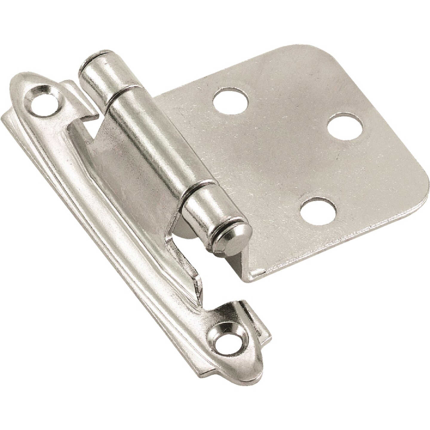 Amerock Polished Chrome Self-Closing Face Mount Overlay Hinge (2-Pack) Image 1